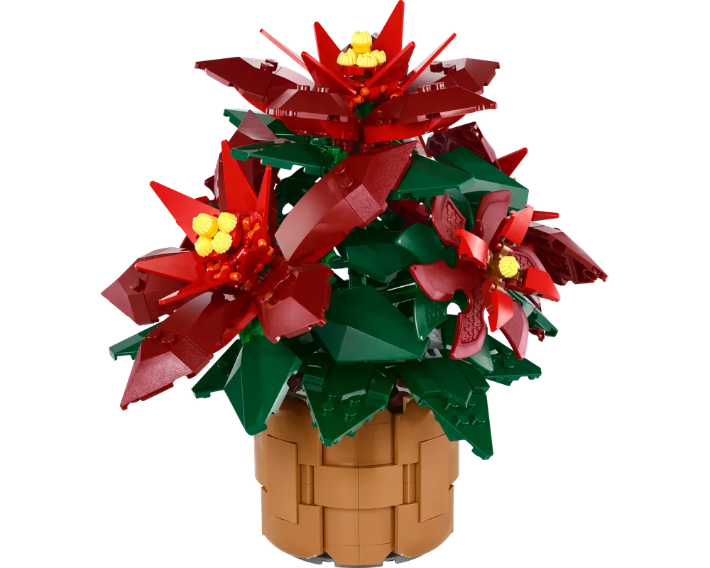 LEGO Botanicals 10370 - Poinsettia - Authentic LEGO Set Image 2