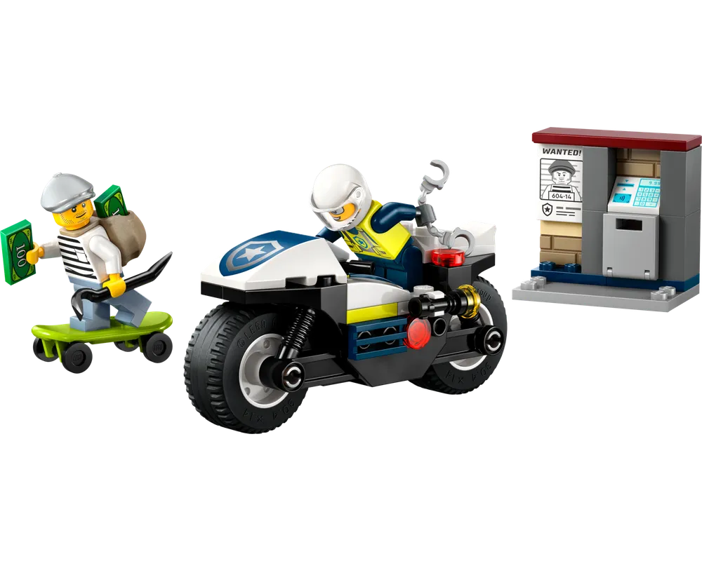 LEGO City 60455 - Police Motorcycle chase - Authentic LEGO Set Image 10
