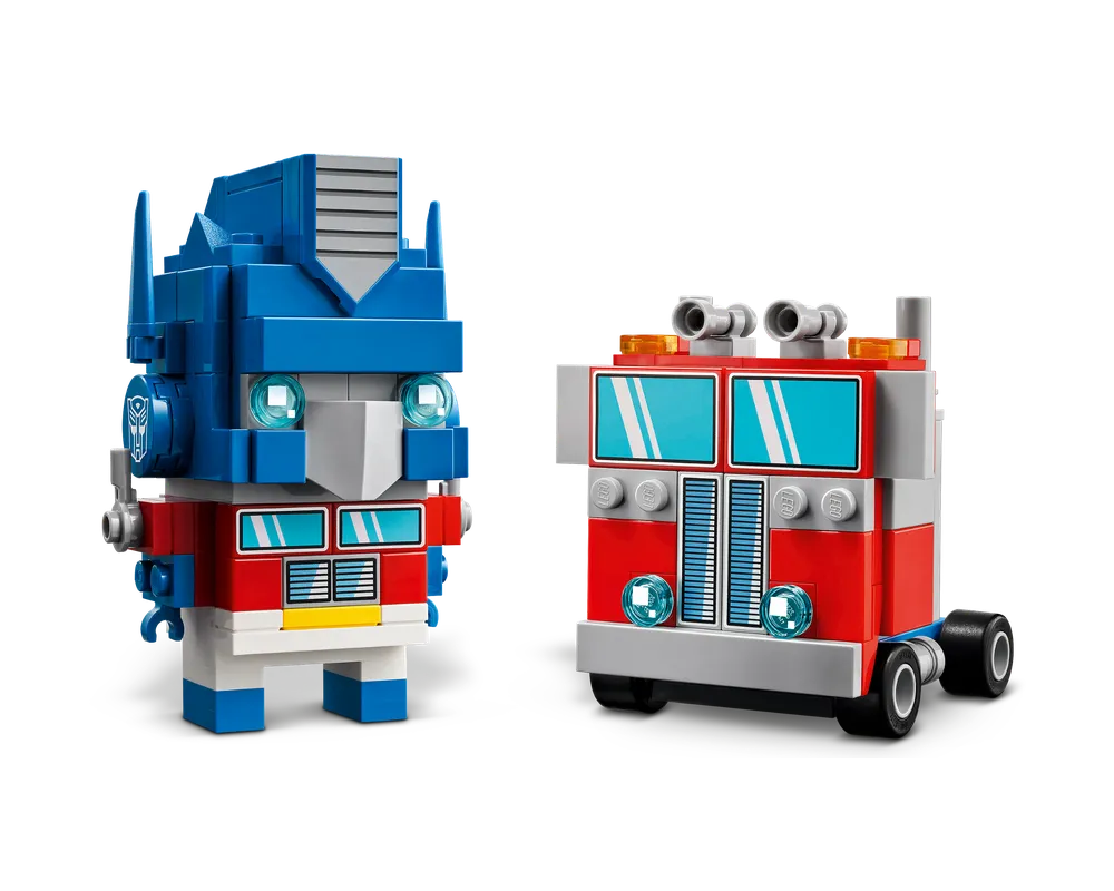 LEGO BrickHeadz 40803 - Optimus Prime Robot & Vehicle - Authentic LEGO Set Image 4