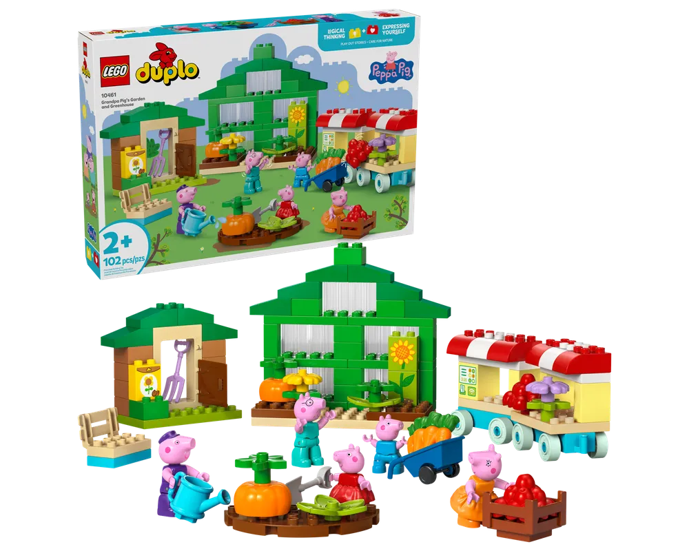 LEGO DUPLO 10461 - Grandpa Pig's Garden and Greenhouse - Authentic LEGO Set Main Image