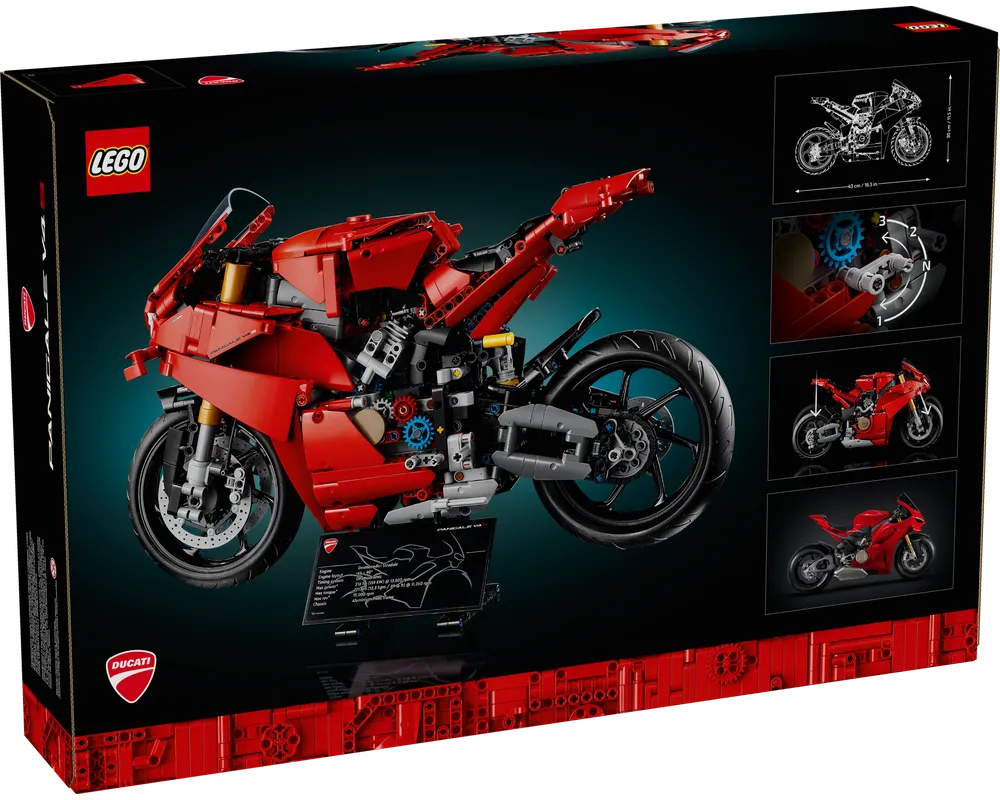 LEGO Technic 42202 - Ducati Panigale V4 S Motorcycle - Authentic LEGO Set Image 3