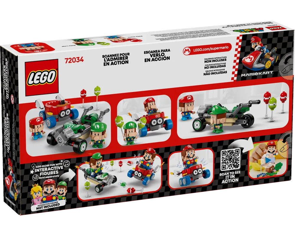 LEGO Super Mario 72034 - Baby Mario vs. Baby Luigi - Authentic LEGO Set Image 4