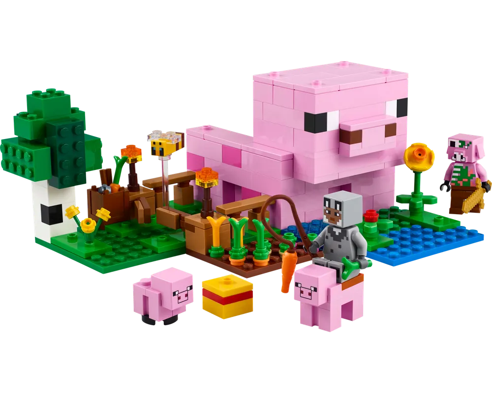 LEGO Minecraft 21268 - The Baby Pig House - Authentic LEGO Set Image 2