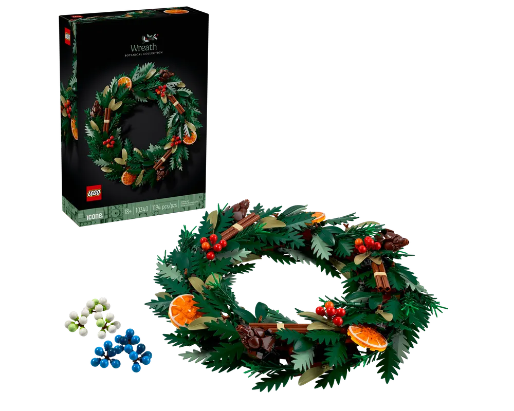LEGO Botanicals 10340 - Wreath - Authentic LEGO Set Main Image