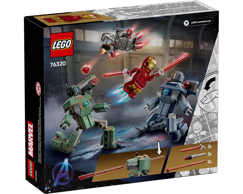 LEGO Super Heroes 76320 - Iron Man & War Machine vs. Hammer Drones - Authentic LEGO Set Image 2