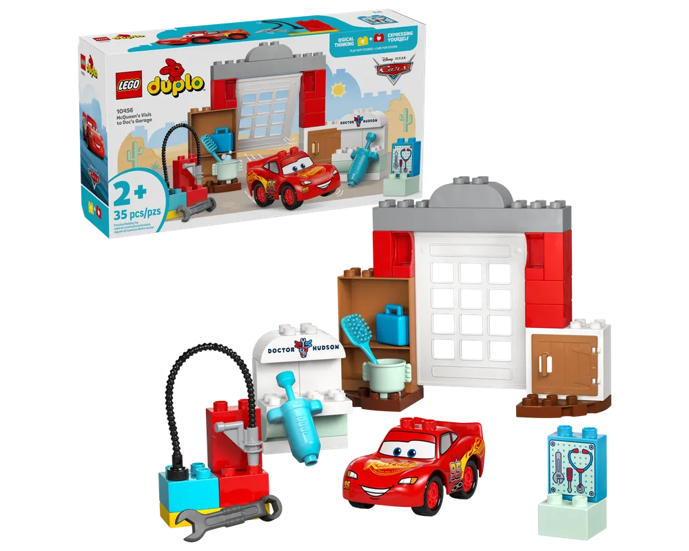 LEGO DUPLO 10456 - McQueen's Visit to Doc's Garage - Authentic LEGO Set Main Image