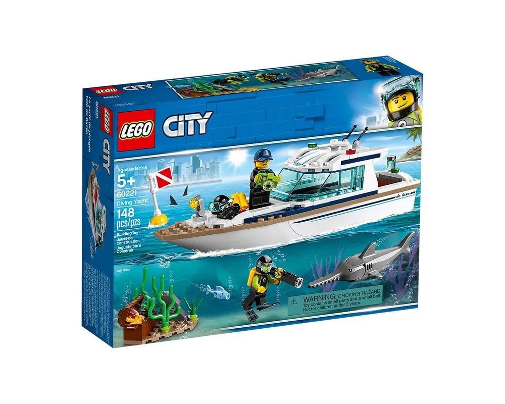 =LEGO City 60221 - Diving Yacht - Authentic LEGO Set Main Image