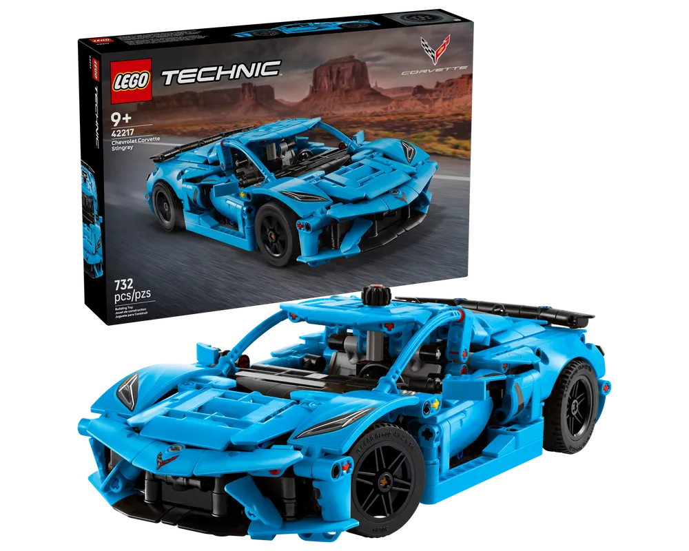 LEGO Technic 42217 - Chevrolet Corvette Stingray Blue - Authentic LEGO Set Main Image