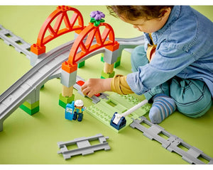 LEGO DUPLO 10426 - Train Bridge and Tracks Expansion Set - Authentic LEGO Set Image 6