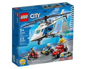 LEGO City 60243 - Police Helicopter Chase - Authentic LEGO Set Main Image