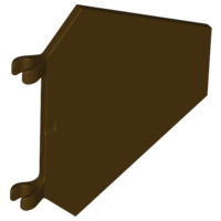 LEGO x1435 Flag 5 x 6 Hexagonal in Dark Brown - Authentic LEGO Part