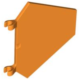 LEGO x1435 Flag 5 x 6 Hexagonal in Orange - Authentic LEGO Part