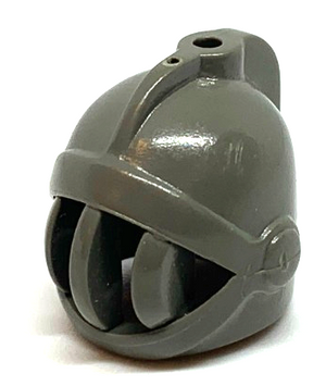 LEGO x167 Minifigure, Headgear Helmet Castle Closed with Fixed Face Grille in Dark Gray - Authentic LEGO Part