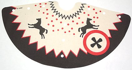 LEGO x172px1 Cloth Tepee Cover with Black Edge and Horses Pattern - Main Product Image