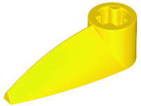 LEGO x346 Bionicle 1 x 3 Tooth with Axle Hole (Bohrok Eye) in Yellow - Authentic LEGO Part