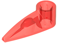 LEGO x346 Bionicle 1 x 3 Tooth with Axle Hole (Bohrok Eye) in Trans-Red - Authentic LEGO Part