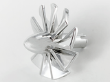 LEGO x577 Engine, Large, Center, 10 Blades in Chrome Silver - Authentic LEGO Part