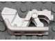 LEGO x81sub2 Motorcycle Town Body Rear - Part of x81 in White - Authentic LEGO Part