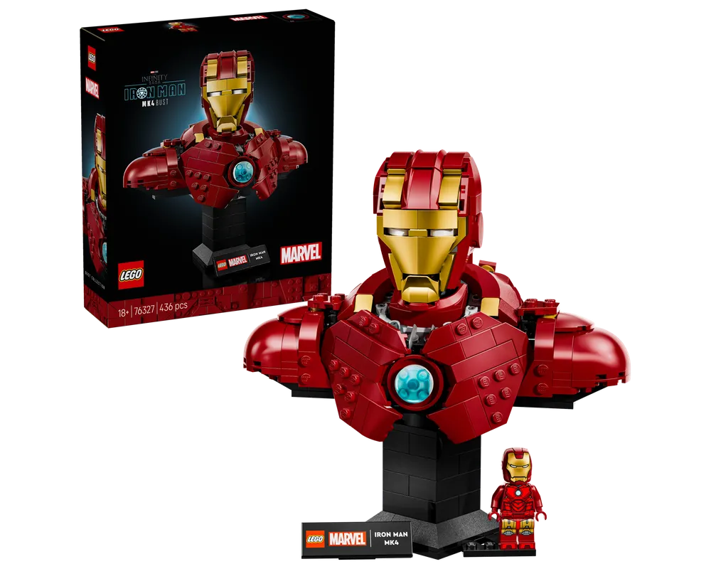 LEGO Super Heroes 76327 - Iron Man MK4 Bust - Authentic LEGO Set Main Image