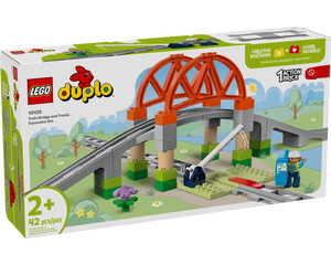 LEGO DUPLO 10426 - Train Bridge and Tracks Expansion Set - Authentic LEGO Set Main Image