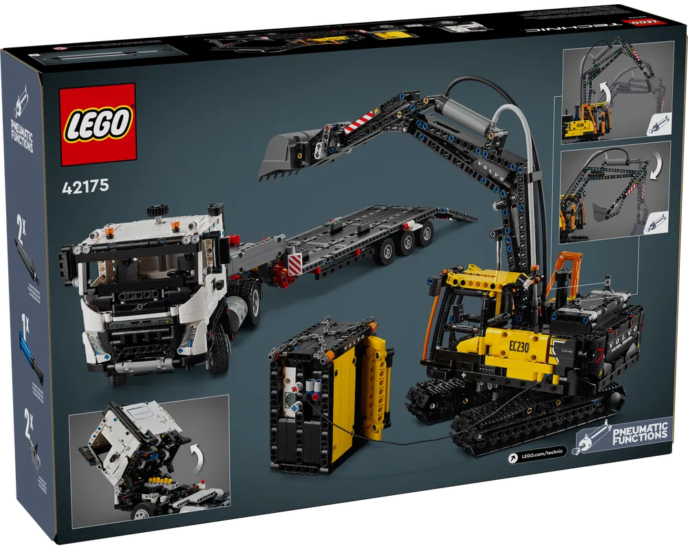 LEGO Technic 42175 - Volvo FMX Truck & EC230 Electric Excavator - Authentic LEGO Set Image 9