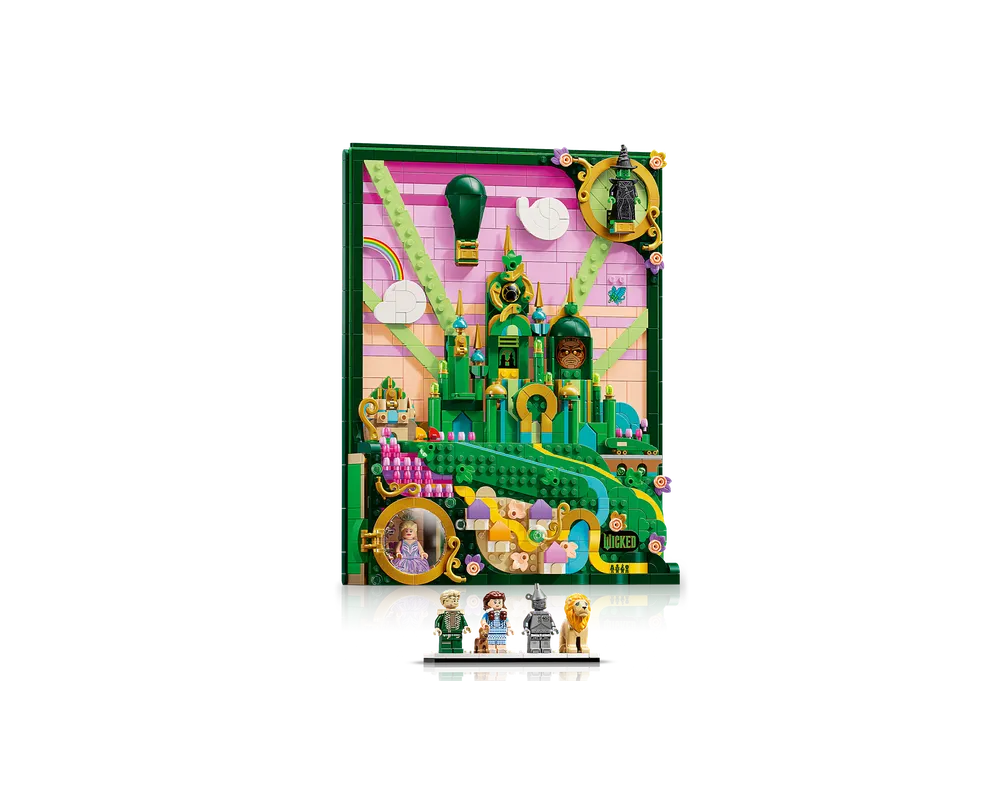 LEGO Wednesday 75685 - Emerald City Wall Art - Authentic LEGO Set Image 5