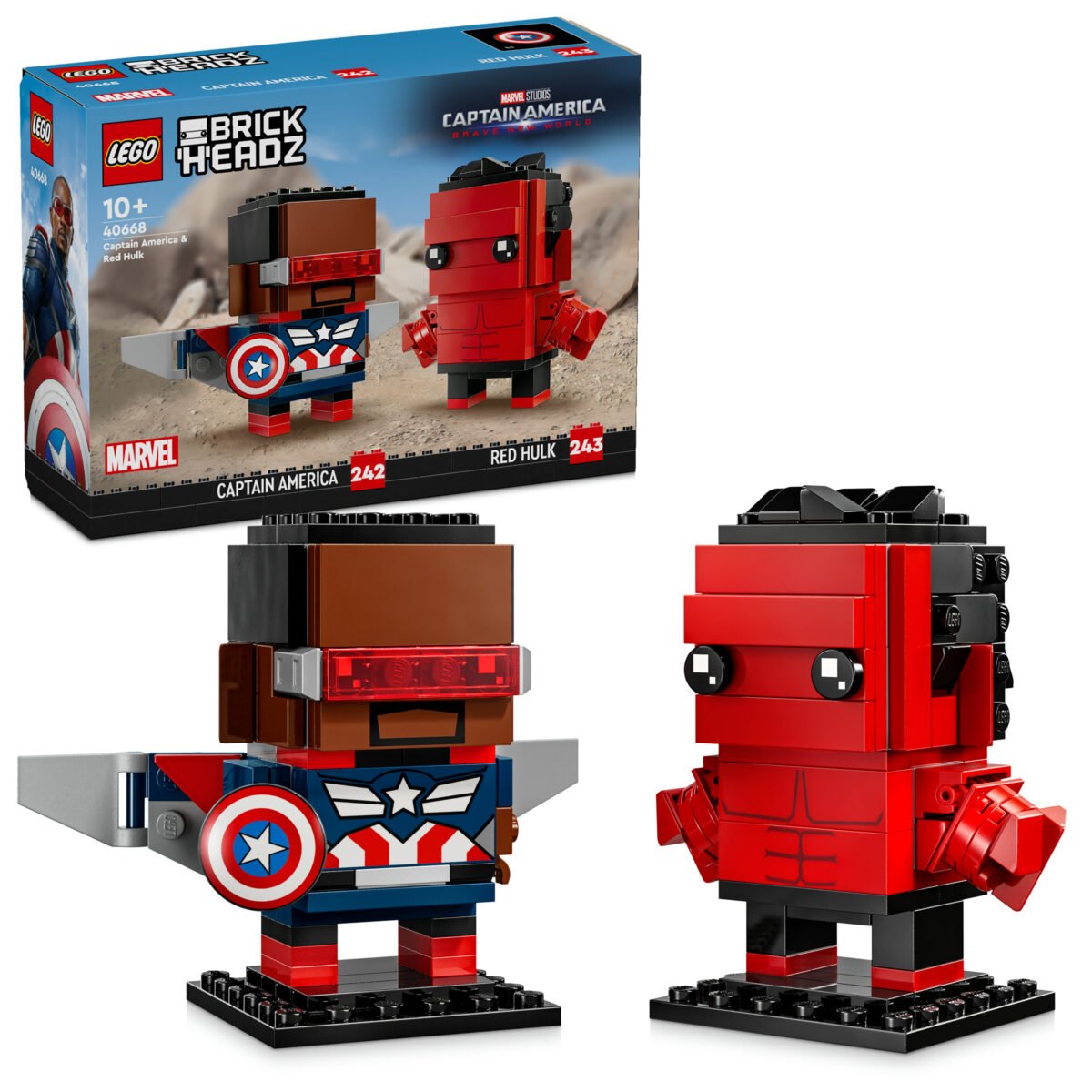 LEGO BrickHeadz 40668 - Captain America & Red Hulk