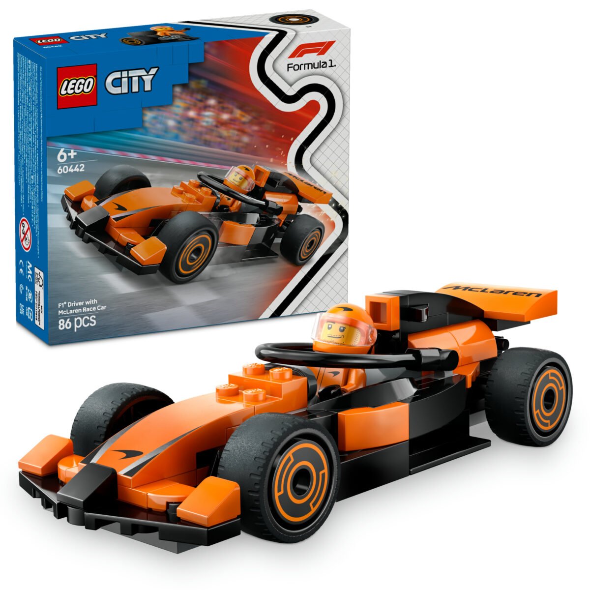 LEGO City 60442 - F1 Driver with McLaren Race Car