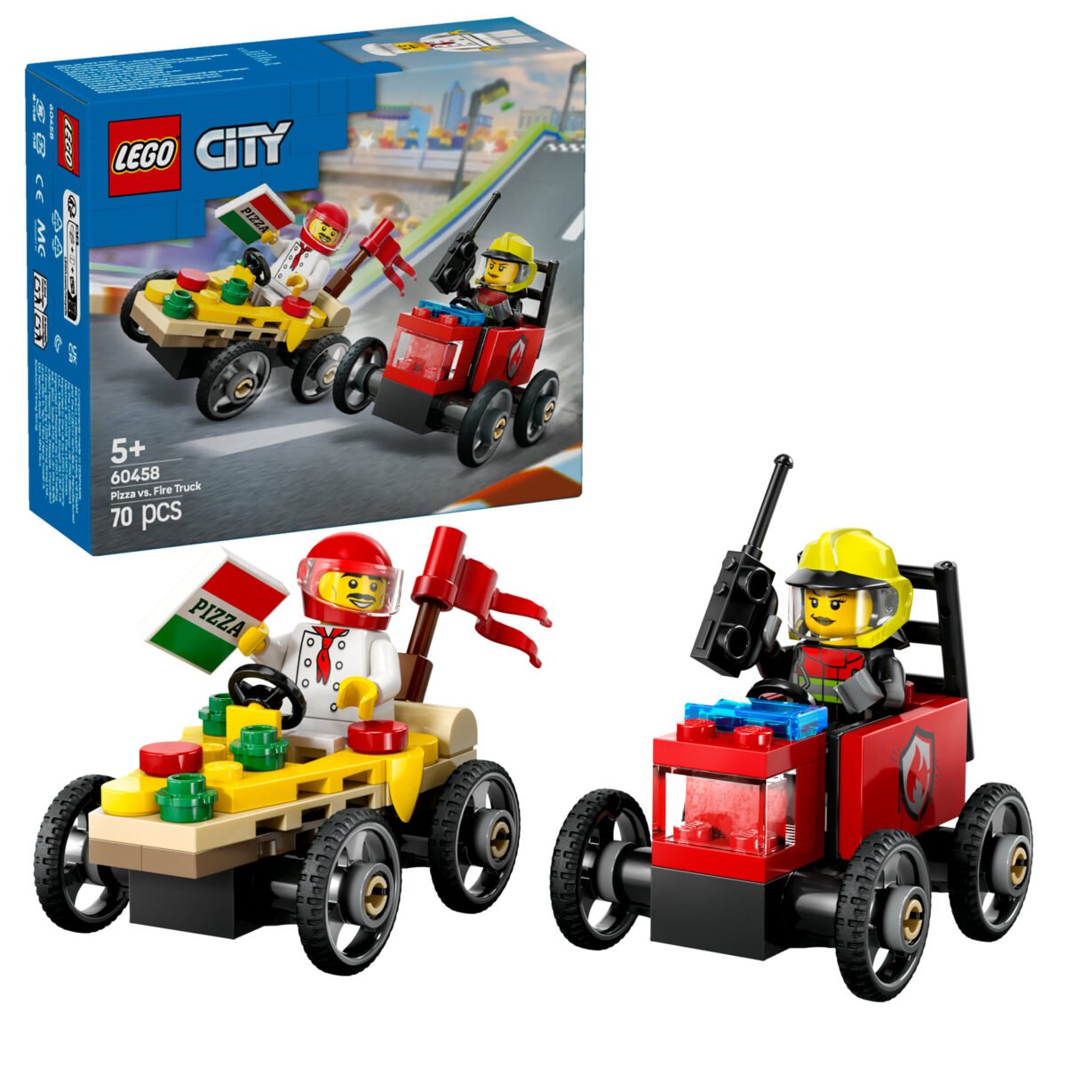 LEGO City 60458 - Pizza vs. Fire Truck