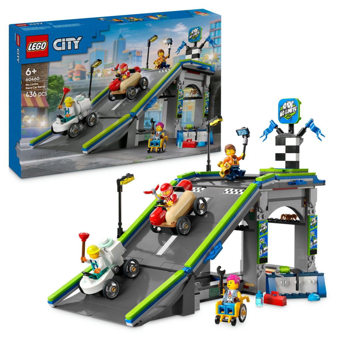 LEGO City 60460 - No Limits: Race Car Ramp