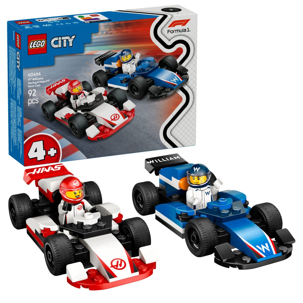LEGO City 60464 - F1 Williams Racing & Haas F1 Race Cars