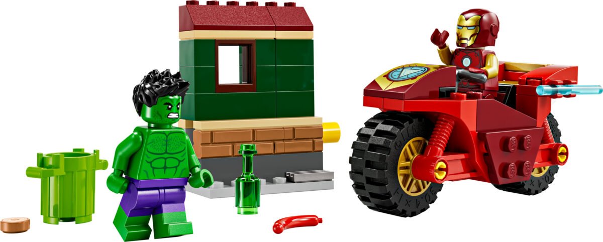 LEGO 76287-1 - Iron Man with Bike and The Hulk - Image 2