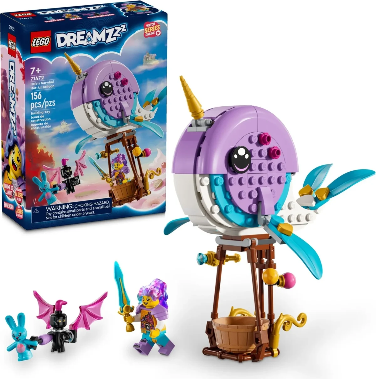 LEGO 71472-1 - Izzie's Narwhal Hot-Air Balloon - Image 1