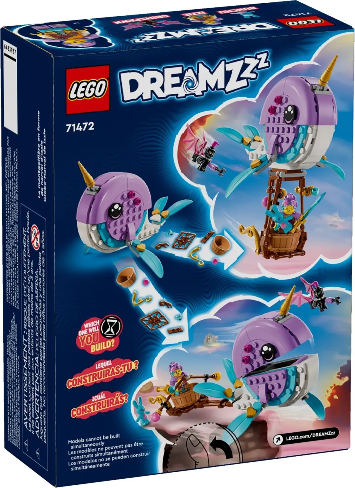LEGO 71472-1 - Izzie's Narwhal Hot-Air Balloon - Image 3