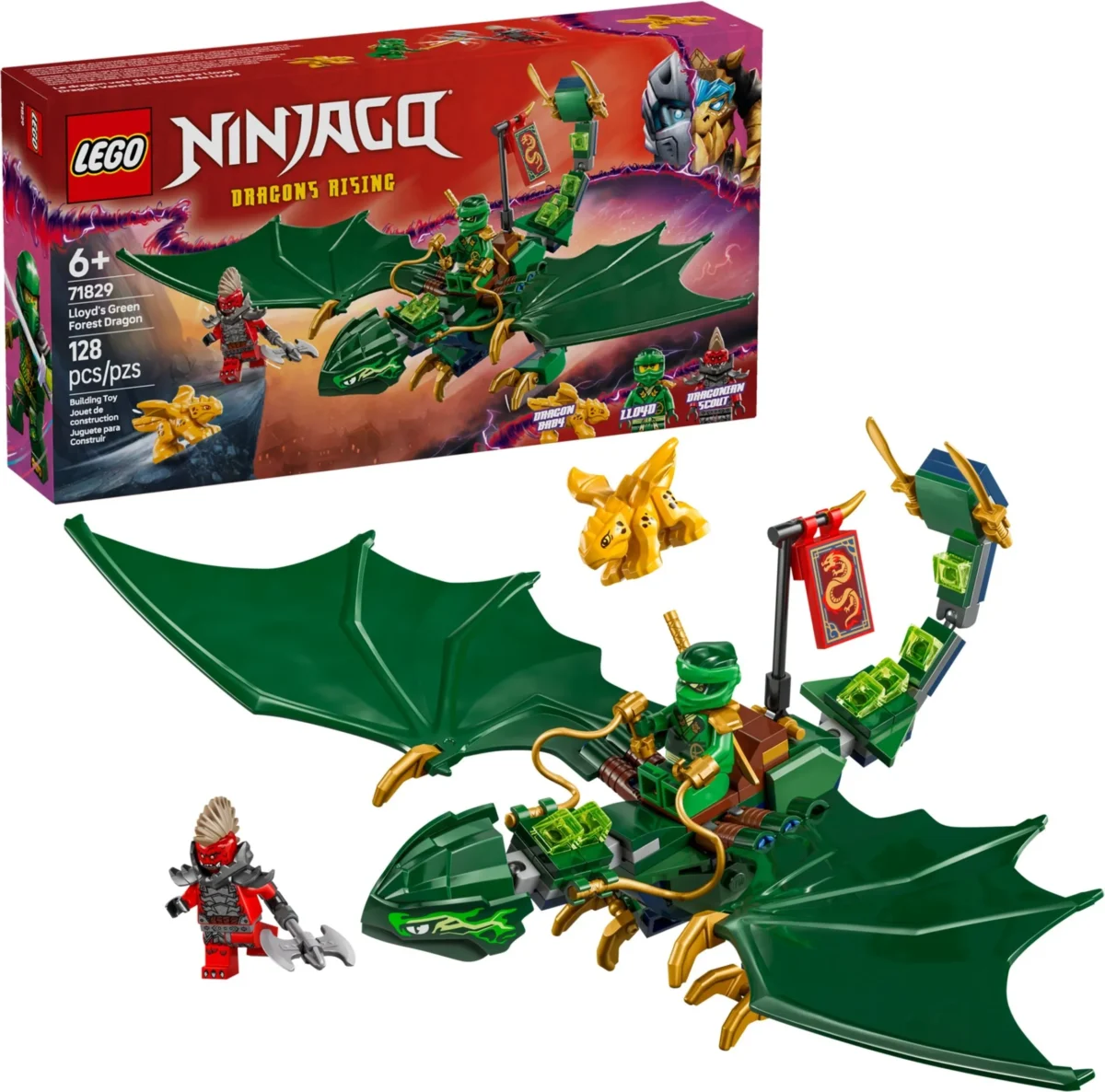 LEGO NINJAGO 71829 - Lloyd's Green Forest Dragon