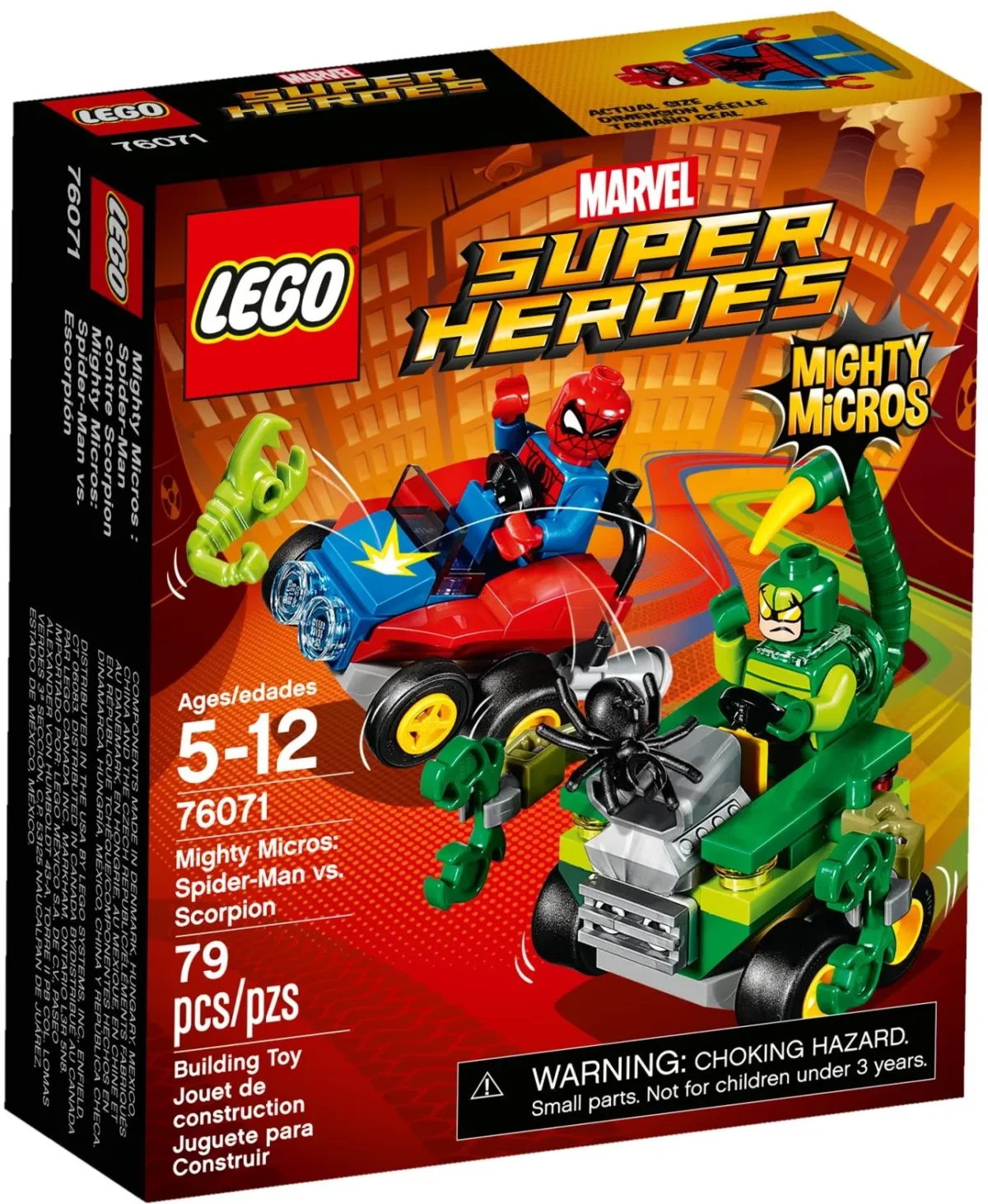 LEGO 76071-1 - Mighty Micros: Spider-Man vs. Scorpion - Image 1