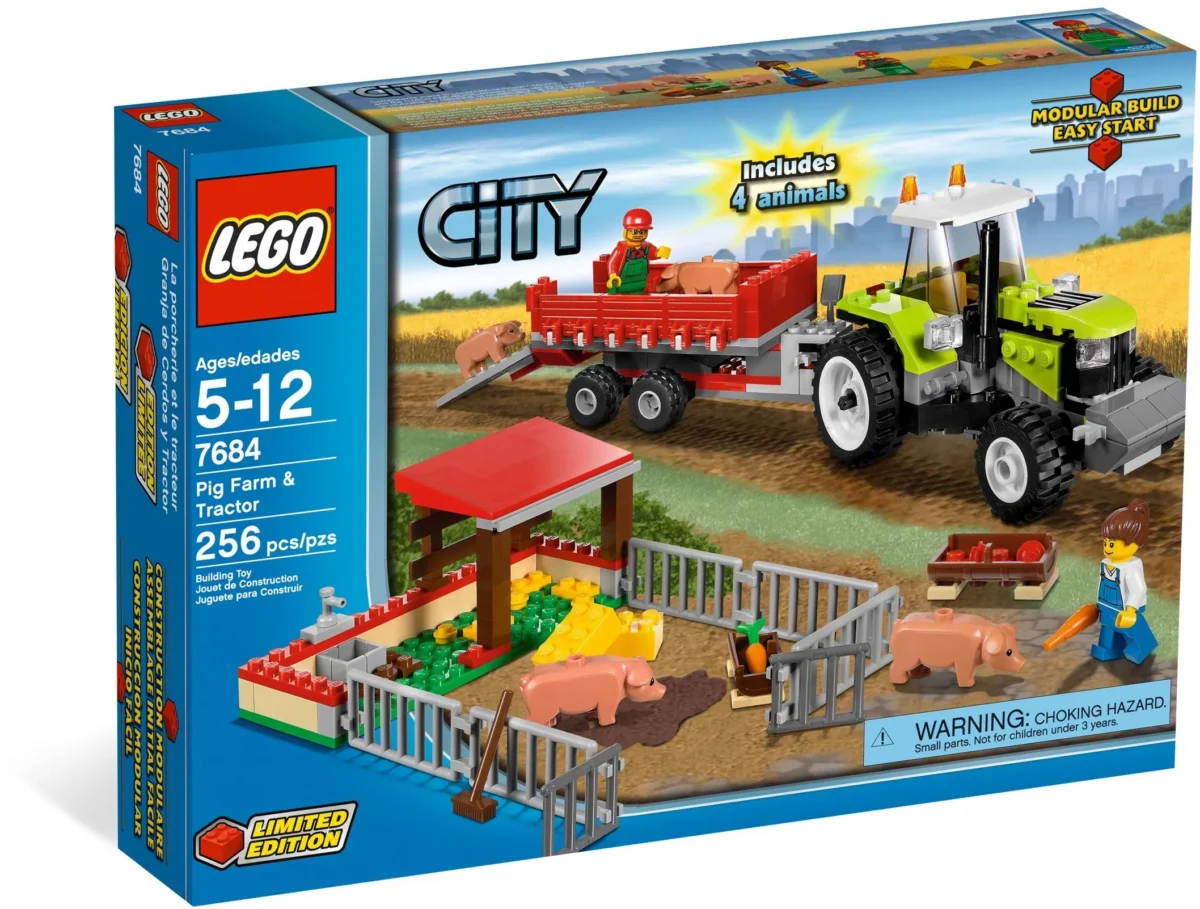 LEGO 7684-1 - Pig Farm & Tractor - Afbeelding 1